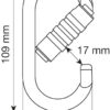 MOSQUETÃO AÇO OVAL PRO 3LOCK - CAMP