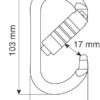 MOSQUETÃO AÇO OVAL PLUS 3LOCK - CAMP